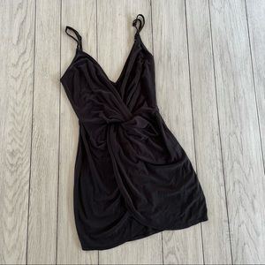 TOBI Black Twist Front Dress